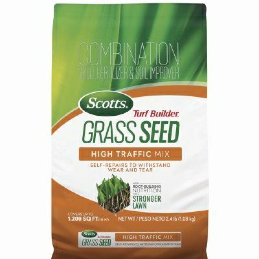 * Limit Offer Turf Builder Grass Seed High Traffic Mix, 2.4 Lbs.