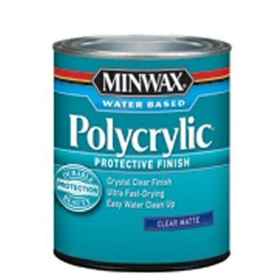 * Half Off Polycrylic Protective Wood Finish, Clear Matte, 1/2 Pt.