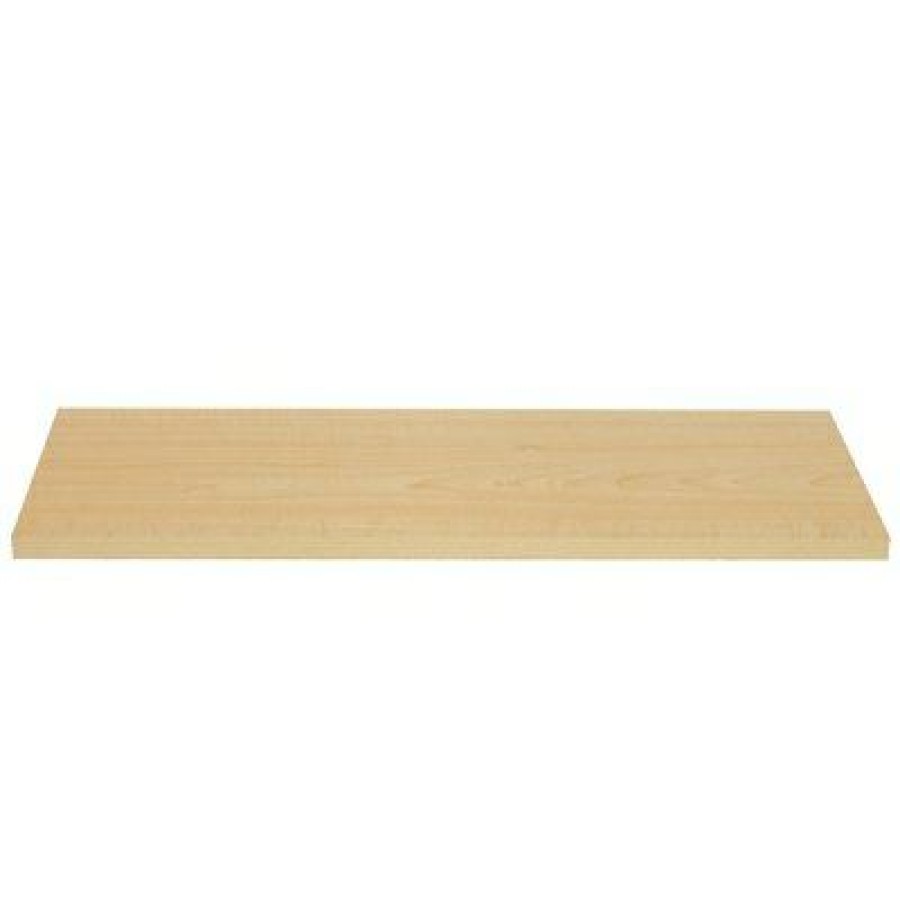 * Half Off Shelf, Simulated-Maple Melamine, 12 X 48-In.