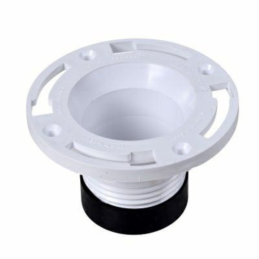 * On Sale Pvc Pipe Fitting,Twist-N-Set Closet Flange, 4 In.