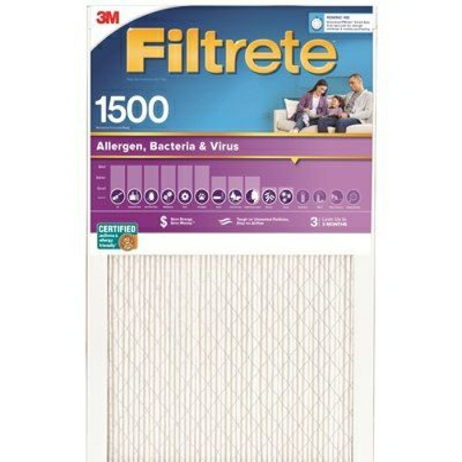 * Special Offers Pleated Air Filter, Ultra Allergen Reduction, 3 Months, Purple, 15X20X1-In.