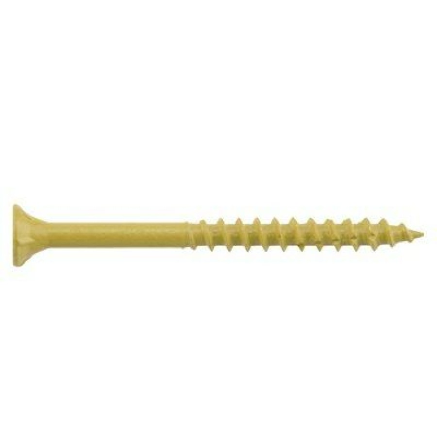 * On Sale Deck Plus Exterior Ceramic Wood & Deck Screws, Tan, #10 X 3-In., 25-Lbs.