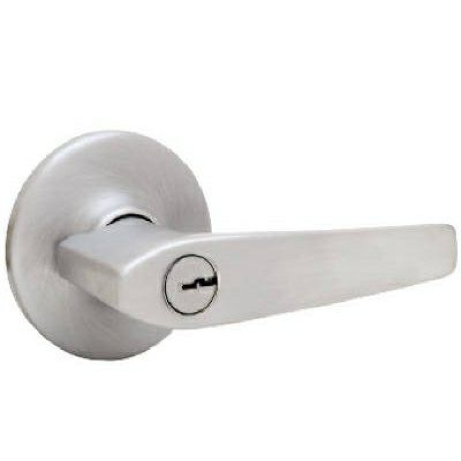 * Sales Online Maximum Security Delta Entry Lever Lockset, Satin Chrome