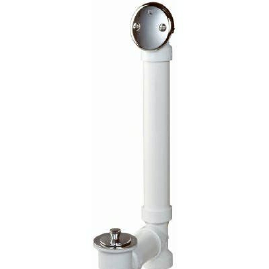 * Sales Online Schedule 40 Pvc Bath Drain, Roller Ball Stop, White, 1-1/2-In.