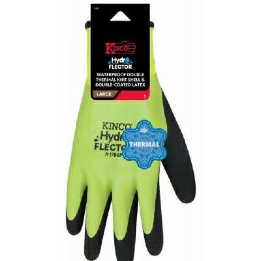 * Special Offers Hydroflector Waterproof Gloves, Thermal Shell, Coated Latex, Men'S M