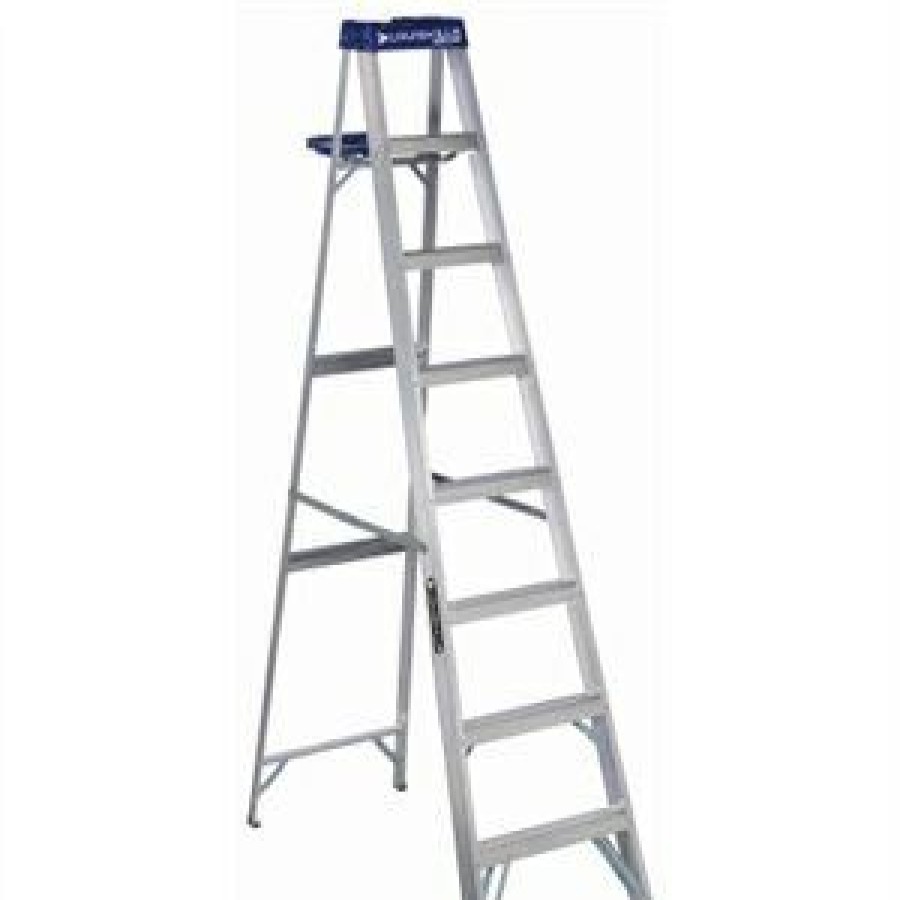 * Sales Online 8-Ft. Step Ladder, Aluminum, Type I, 250-Lb. Duty Rating