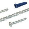 * Special Offers Wall Anchors Kit, Conical Blue, Plastic, 201 Pieces