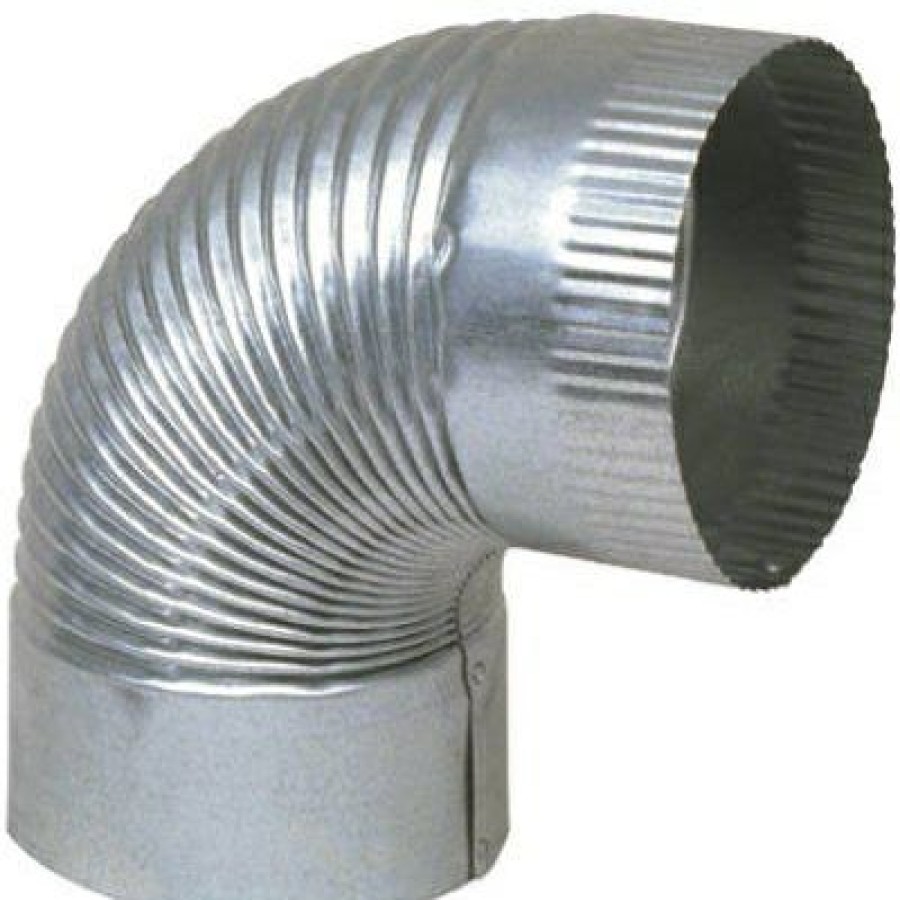 * Sales Online Hvac Duct Pipe Elbow, Corrugated, 24 Gauge, 6 In.