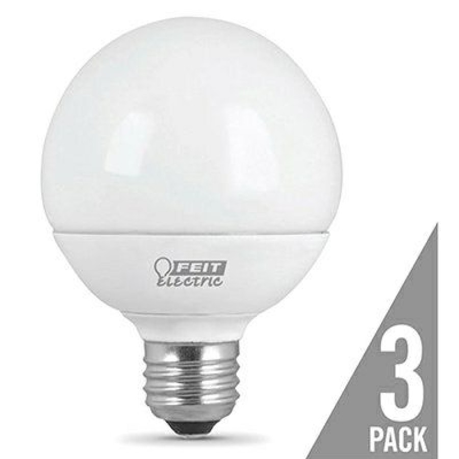 * Limit Offer Led Globe Light Bulbs, G25, Clear, 650 Lumens, 9-Watts, 3-Pk.