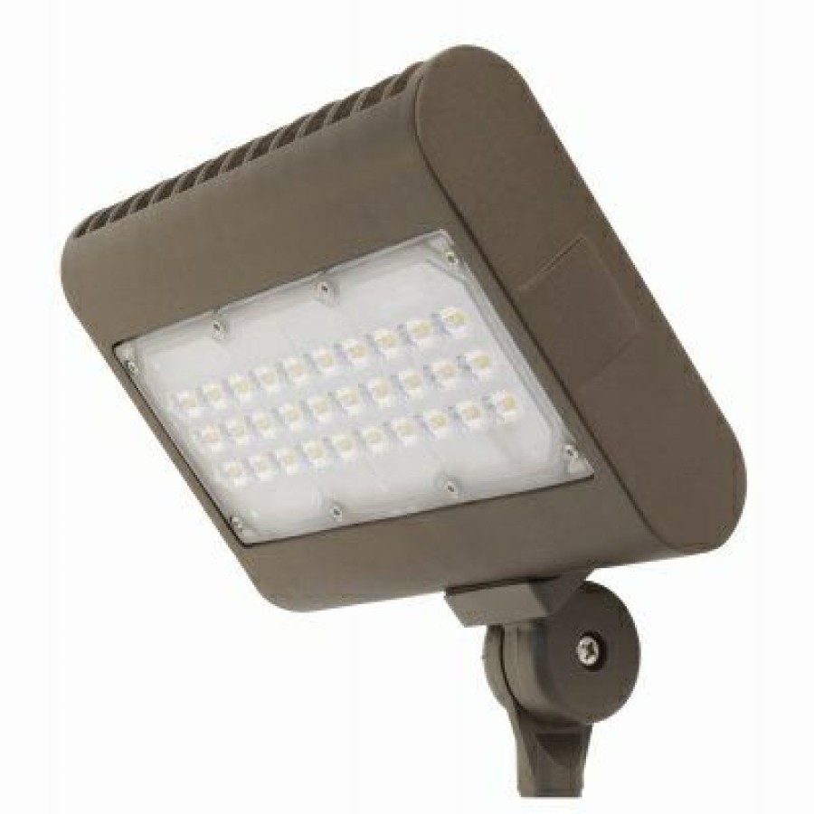 * On Sale Led Flood Light Fixture, Commercial Grade, 6000 Lumens, 50-Watt, 8.5-In.