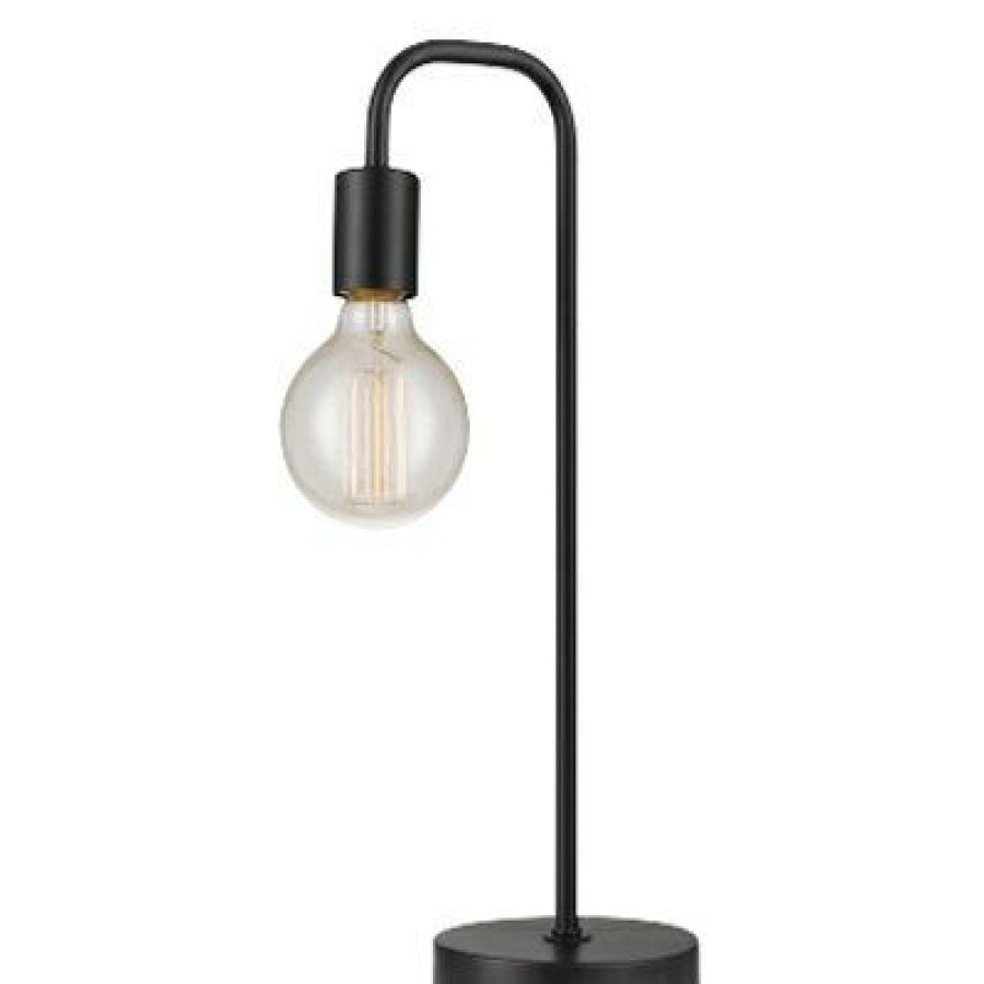 * Half Off Table Lamp, Black, 60-Watt, 18-In.