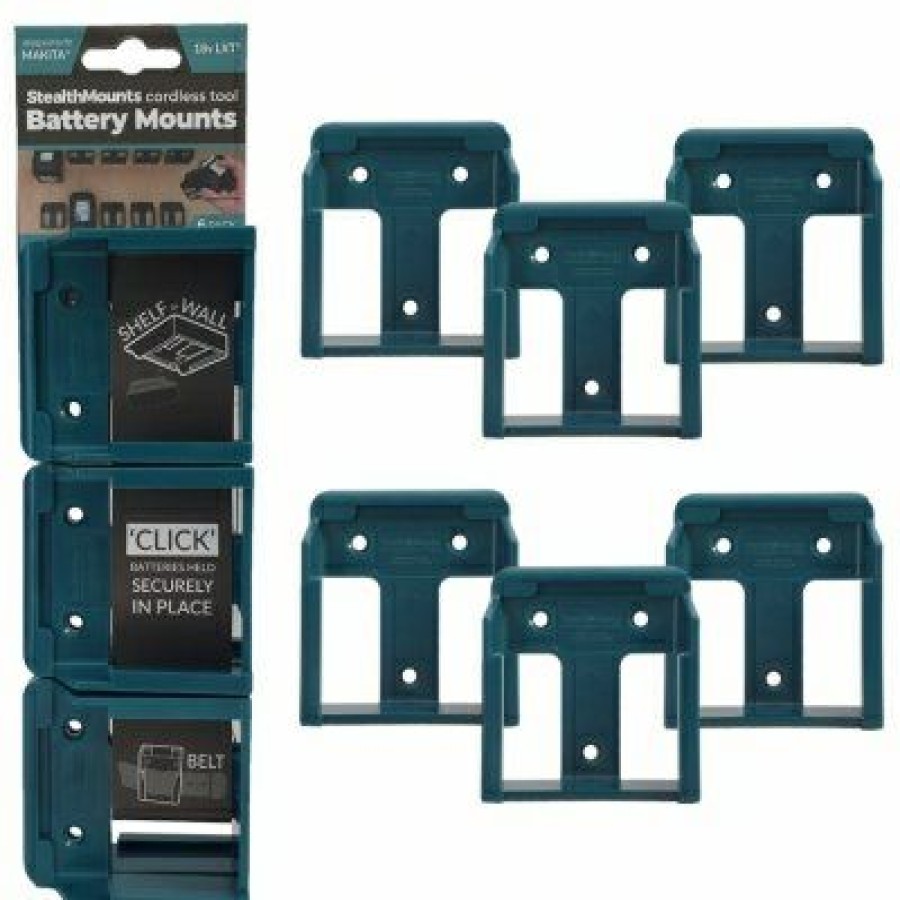 * Clearance Makita 18V Lxt Battery Mounts, 6-Pk.