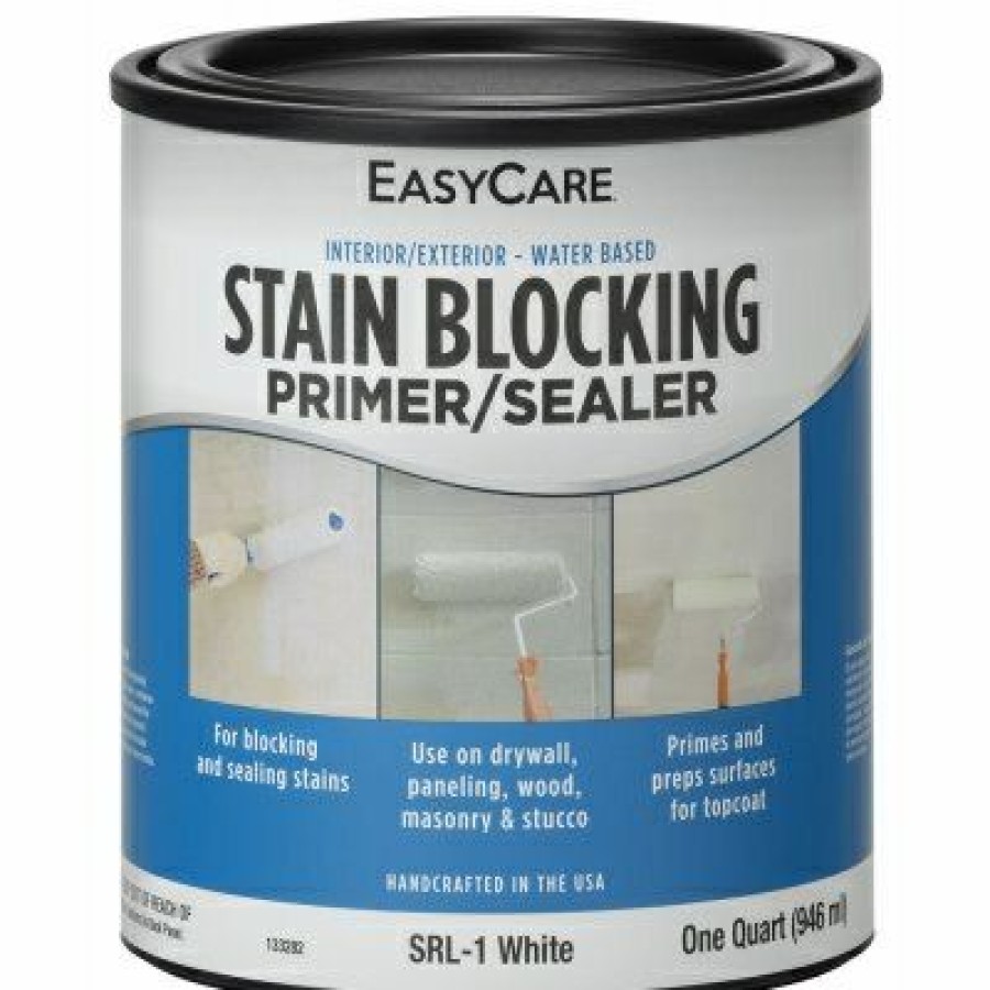 * Half Off Stain Blocking Interior/Exterior Primer/Sealer, Latex White, Qt.