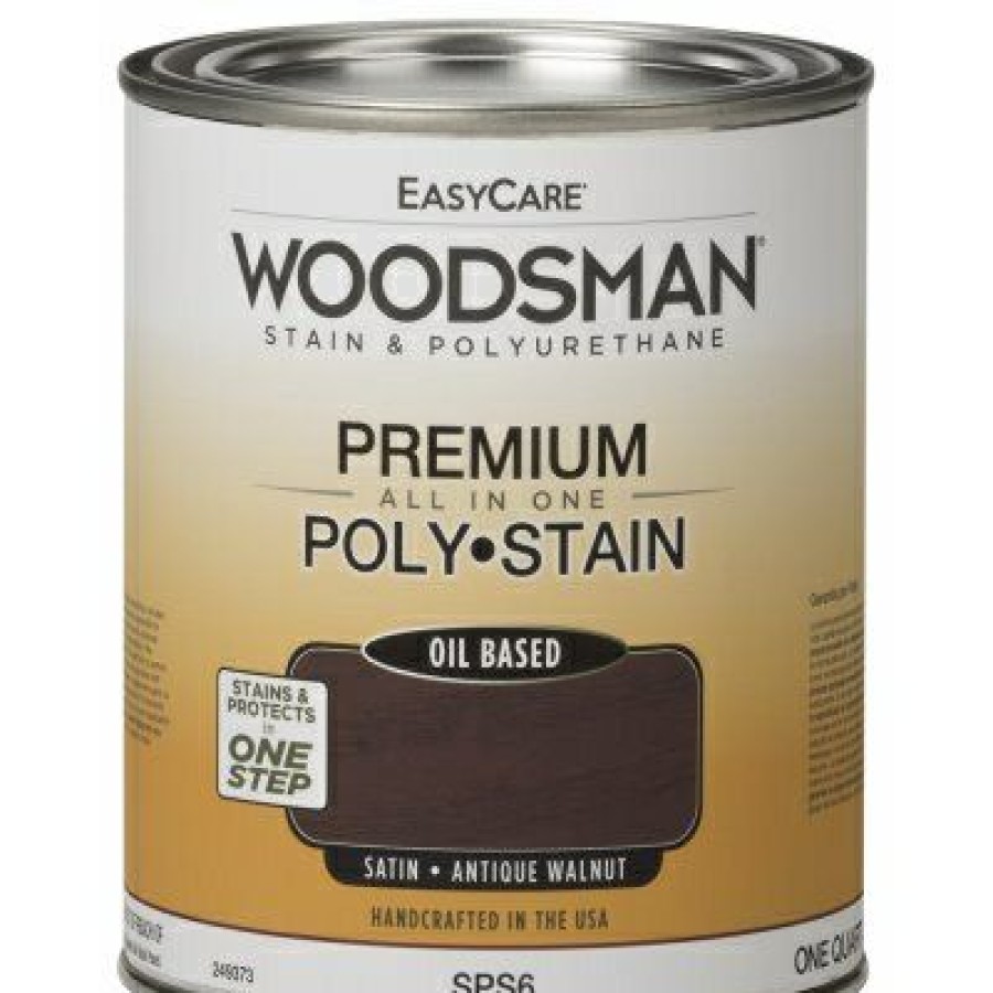 * Special Offers Woodsman Stain & Polyurethane, Oil-Base Satin Antique Walnut, Qt.