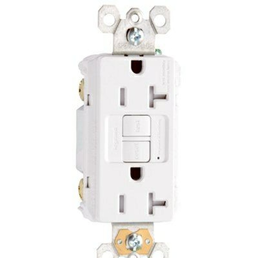 * Discount Online Pass & Seymour Gfci Receptacle, Duplex, 20A, White