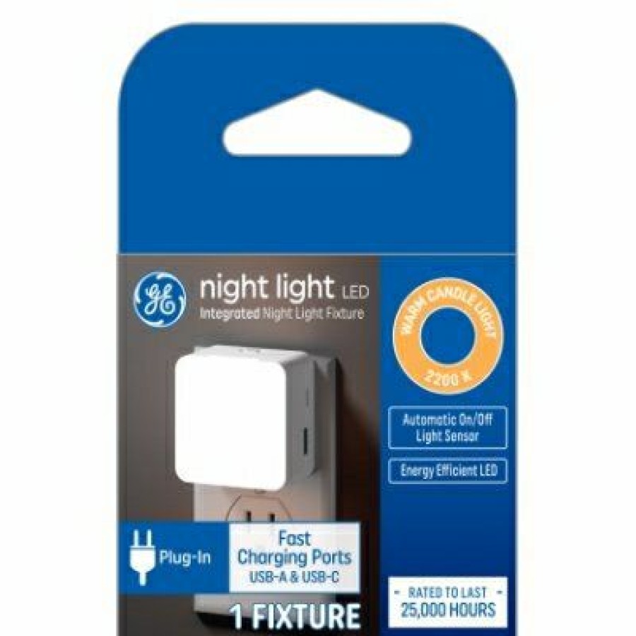 * Discount Online Led Night Light Square + 2 Usb Ports