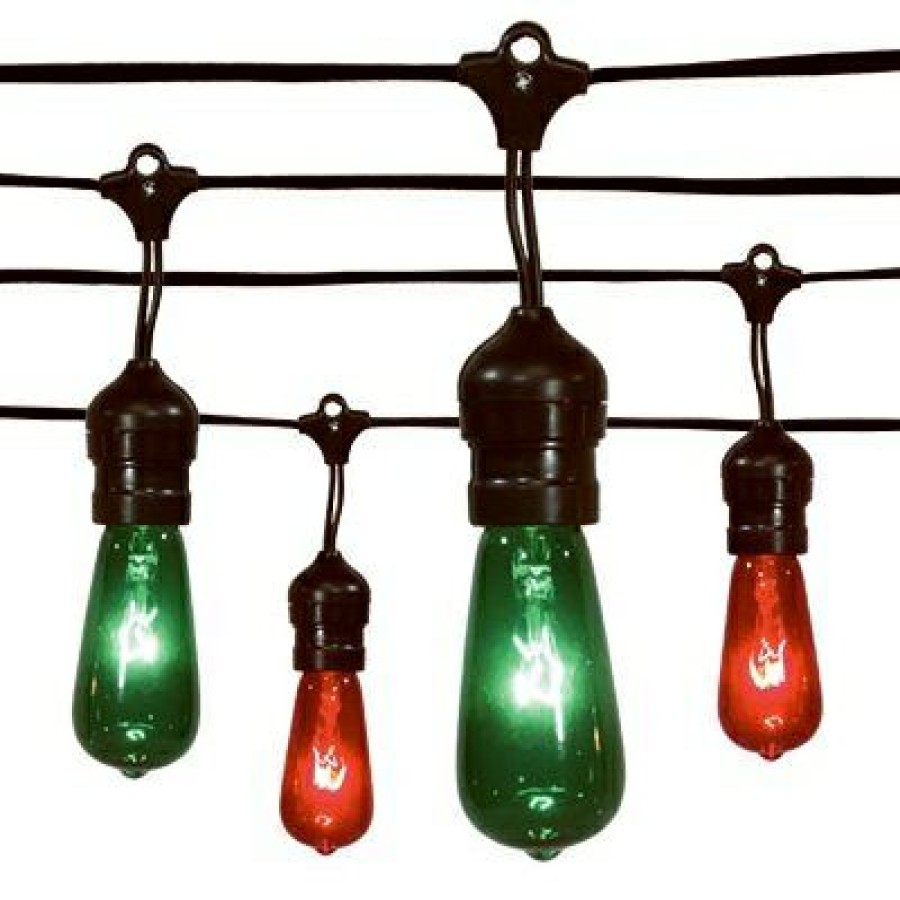 * Sales Online Christmas Light Set, Edison Drop, Red & Green, 20-Ct.