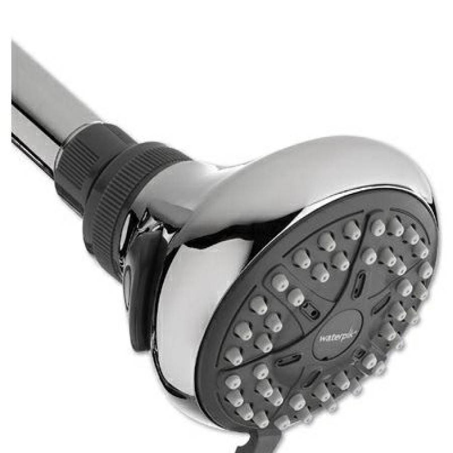 * Limit Offer Ecoflow Shower Head, Chrome, Fixed Mount, 3 Settings, 1.6 Gpm