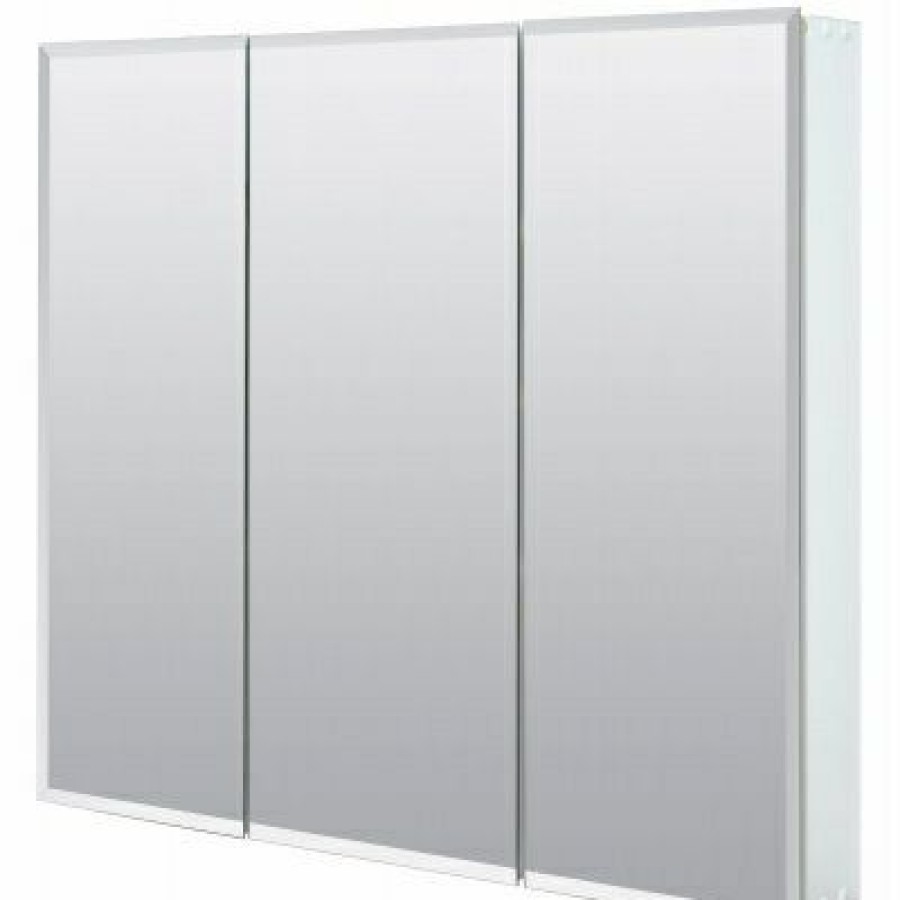 * Discount Online Frameless Tri-View Mirror Medicine Cabinet, 36 In. Wide