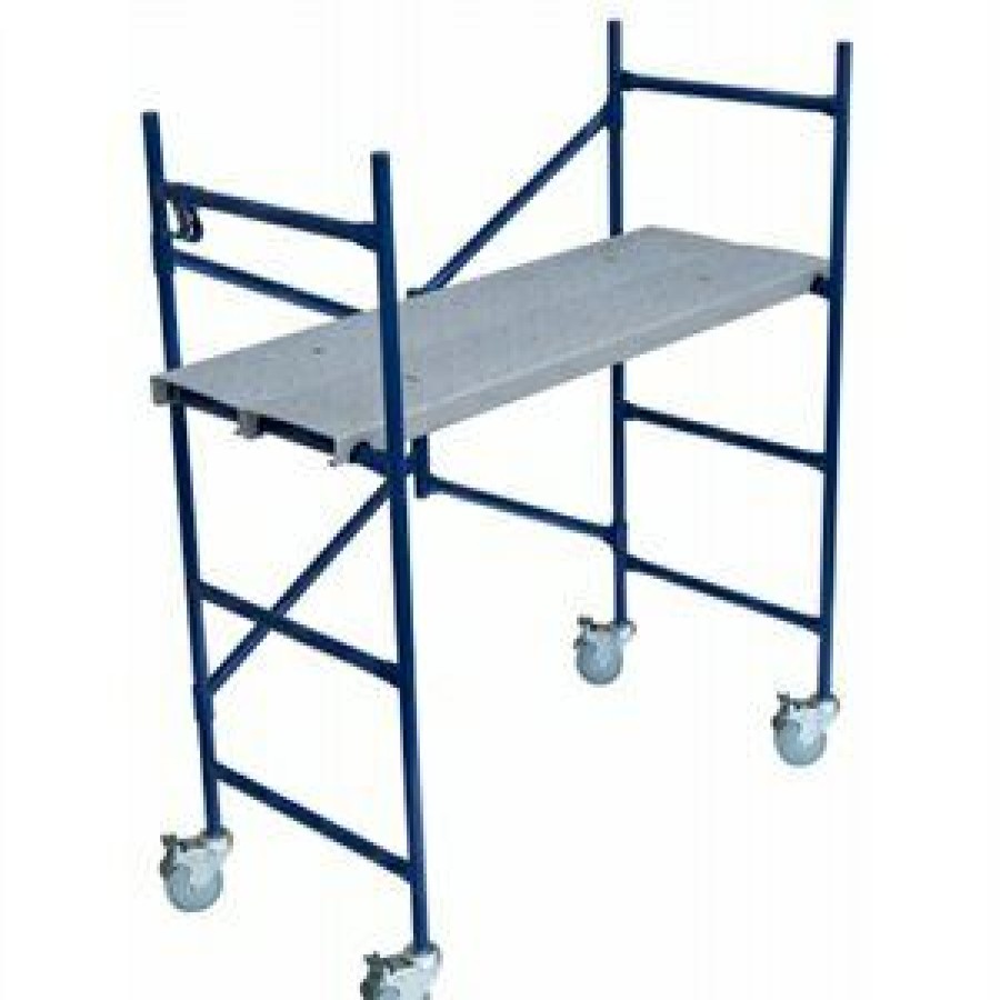 * On Sale Steel Ladder/Mini Fortress Mobile Work Stand, 500-Lb. Duty Rating, 4-Ft.