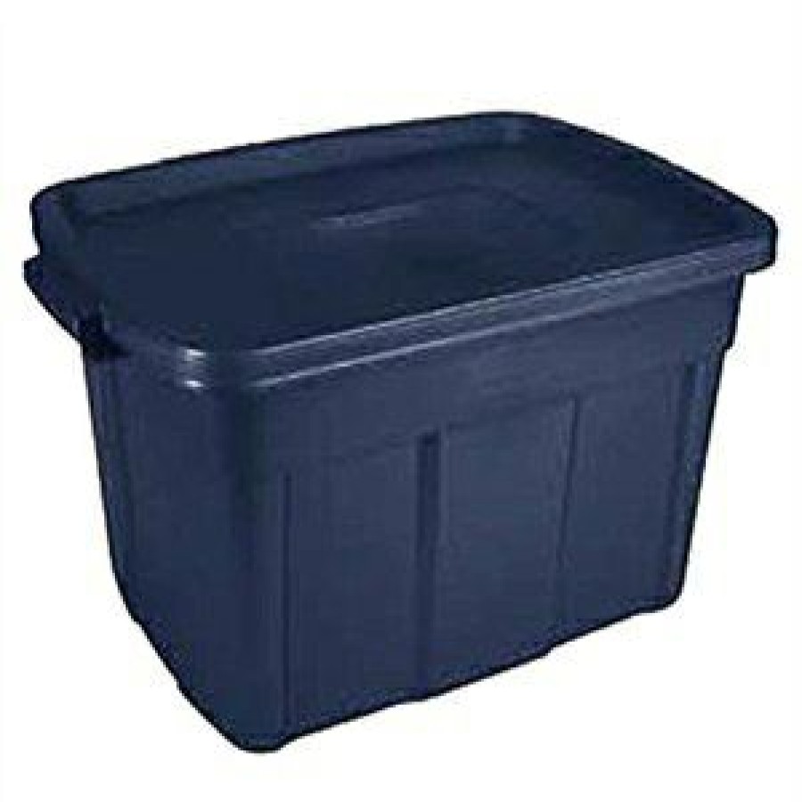 * Clearance Roughneck Storage Tote, Dark Indigo Metallic, 25-Gallons