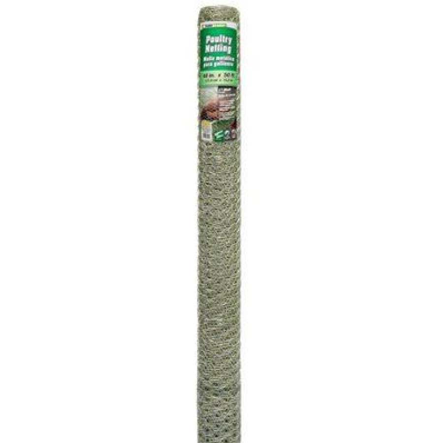 * Half Off Galvanized Poultry Netting, 1-In. Mesh, 48-In. X 50-Ft.