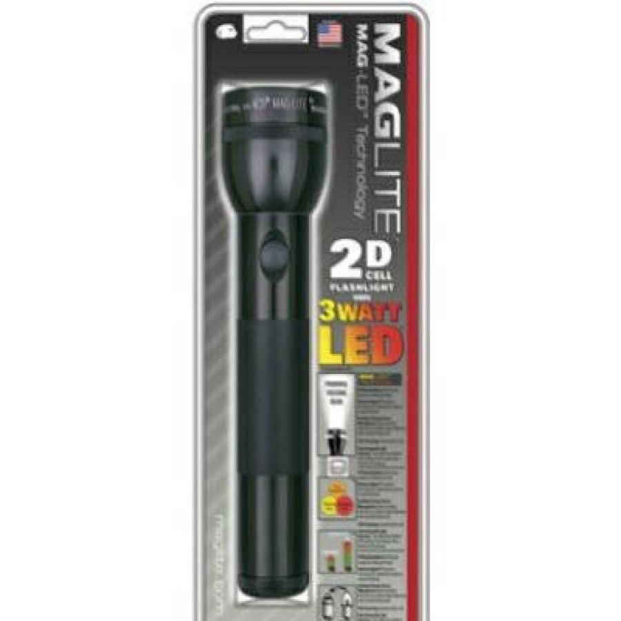 * Half Off Mag-Led Flashlight, 134-Lumens, Black Aluminum