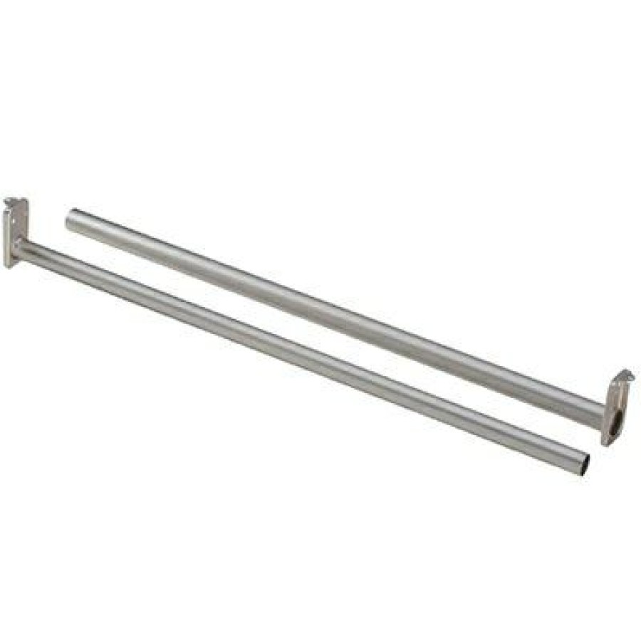 * Special Offers Adjustable Steel Closet Rod, Satin Nickel, 48 To 72-In.