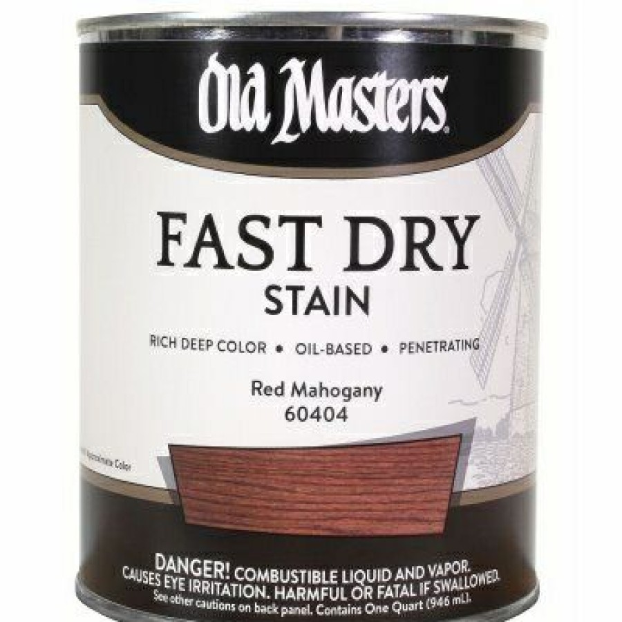 * On Sale Fast Dry Stain, Oil-Based, Red Mahogany, 1-Qt.