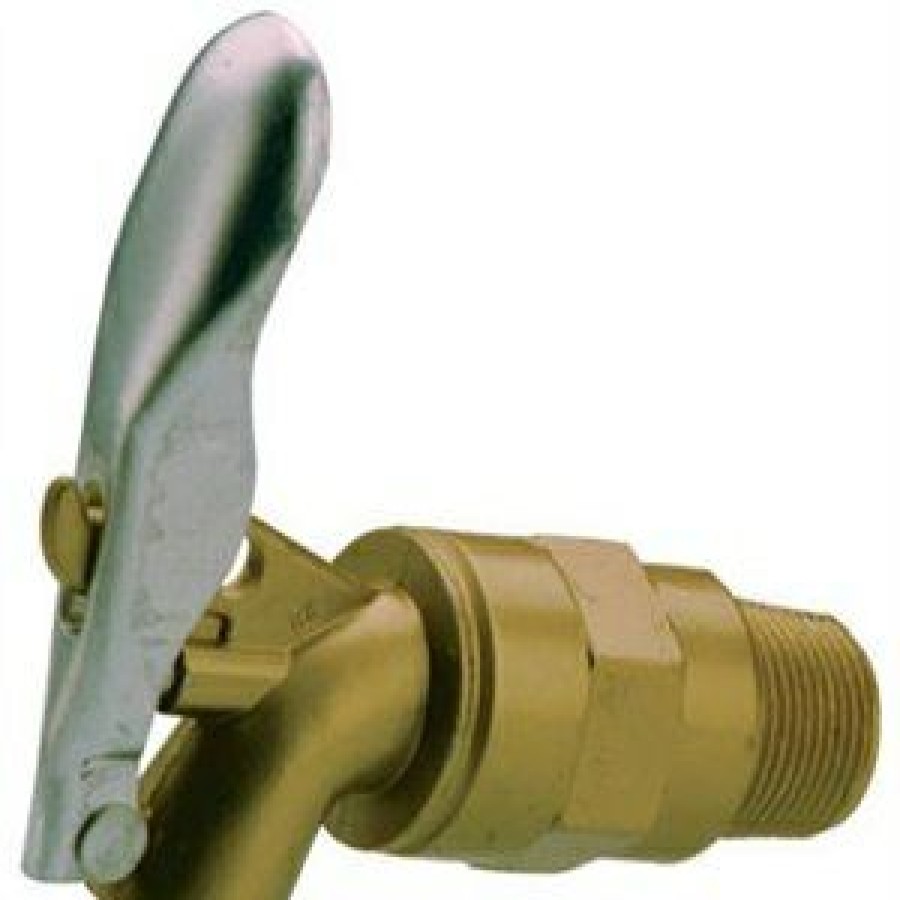 * On Sale Zamac Drum & Barrel Faucet, Painted Brass, 3/4-In.